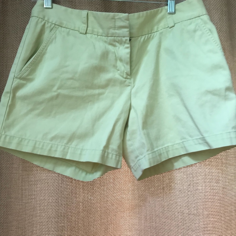 J crew light green shorts